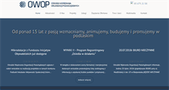 Desktop Screenshot of owop.org.pl