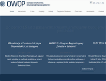 Tablet Screenshot of owop.org.pl